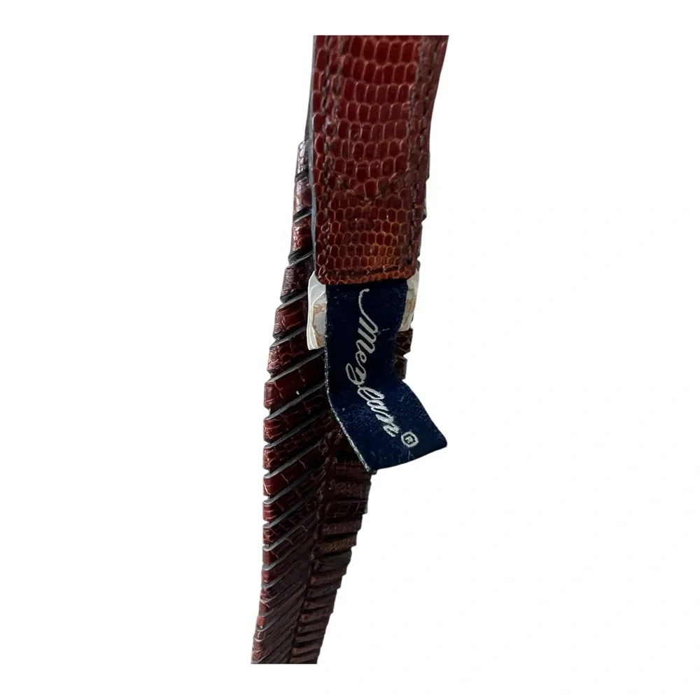 Mezlan Womens Dark Brown Braided Leather Belt